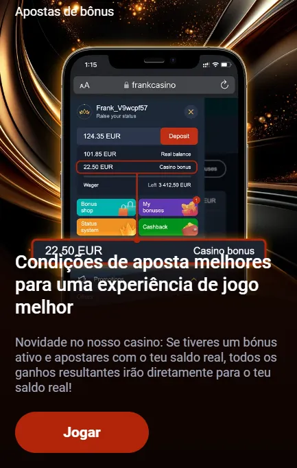 Frank Casino App para iOS e Android